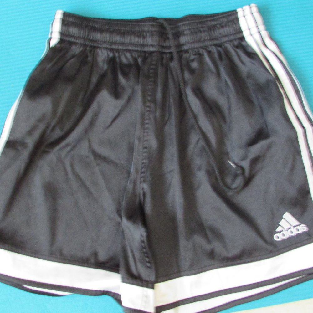 Adidas Black Soccer Shorts-Mens Size L